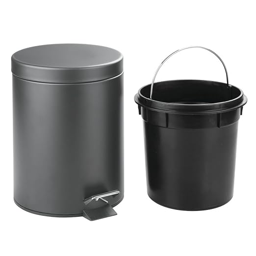 InterDesign 5-Liter Steel Step Waste Can - Image 5