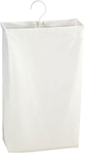 Household Essentials 148 Hanging Cotton Canvas Laundry Hamper Bag | White by HouseholdEssentials