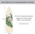 Durable Iron Board Cover Non Stick Scorch Easy-Fit Peacock Ironing Board Cover - Image 6