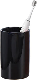 Black Ceramic Toothbrush Holders, Electric Toothbrush Holder by AHUDKKY