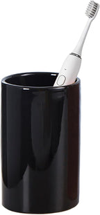 Black Ceramic Toothbrush Holders, Electric Toothbrush Holder by AHUDKKY