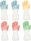 Rubber Dishwashing Gloves 6 Pairs, Rubber Cleaning Gloves by Unknown