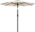 AreShark 9 FT Patio Umbrella for Outdoor, Outdoor Table Umbrella with Push Button Tilt and Crank, Outdoor Patio Umbrellas with 8 Sturdy Ribs for Market, Garden, Pool (Cream-white) by Unknown