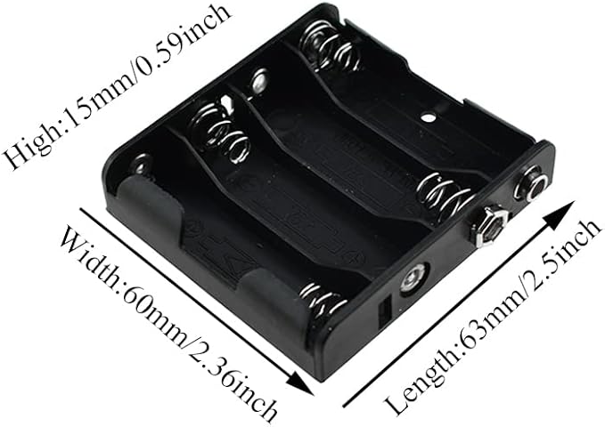 HAHIYO 9V Battery Holder with Standard Snap Connector Sturdy Accommodated Slot - Image 2