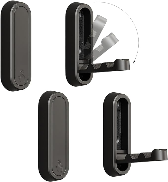 4PCS Folding Coat Hook, Heavy Duty Wall Hooks Made of Zinc Alloy, Foldable Wall by XSGTZMJ