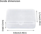 AKOAK Clear Polypropylene Rectangle Mini Storage Containers Box - Image 4