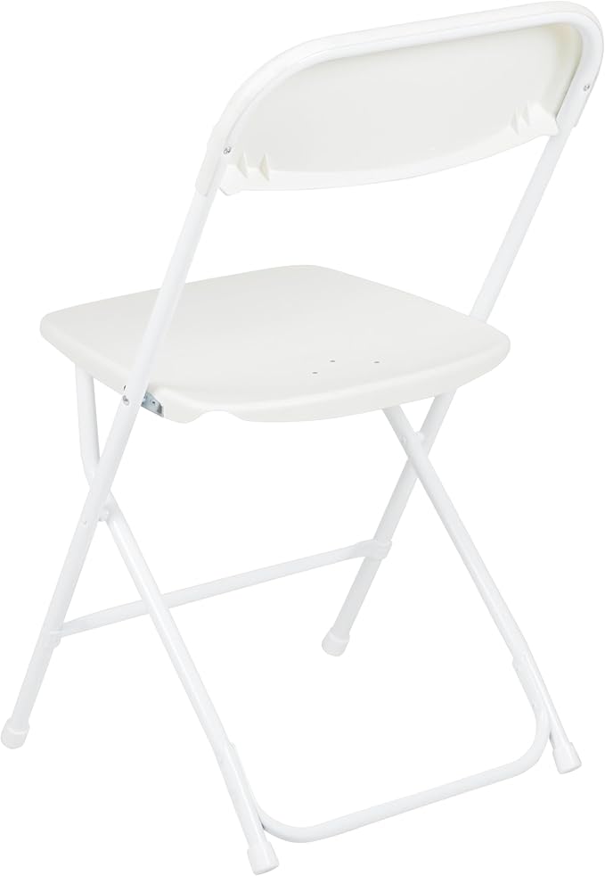 Flash Furniture Hercules Series Plastic Folding Chair - White - 4 Pack 650LB Weight Capacity Comfortable Event Chair-Lightweight Folding Chair - Image 11