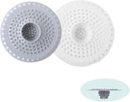 Drain Hair Catcher, Silicone Bathtub Drain Protector 2 Packs by YAKRIOES