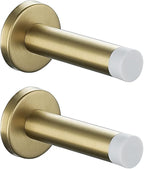 JQK Door Stopper Gold, 304 Stainless Steel Thicken 1mm Sound Dampening Door by Homeimprovement