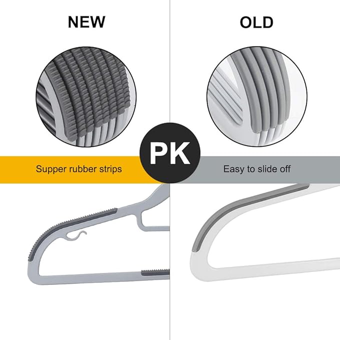 Coat Hangers, Space-Saving, Super Non-Slip, 11lb Weight Capacity - Image 3