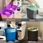 8 Gallon 200 Counts Clear Colorful Trash Bags Kitchen Garbage Bags by Teivio - Image 5