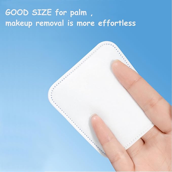 Square Cotton Pads 150 Counts Lager Size 100% Cotton Makeup Remove Pads Not to - Image 6