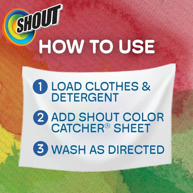 Shout Color Catchers for Laundry, Allow Mixed Washes, Prevents Color Runs and - Image 7