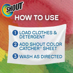 Shout Color Catchers for Laundry, Allow Mixed Washes, Prevents Color Runs and - Image 7