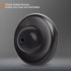 Convex Wall Door Bumper Stop Black – 2-1/2” Outside Diameter Stainless Steel - Image 2