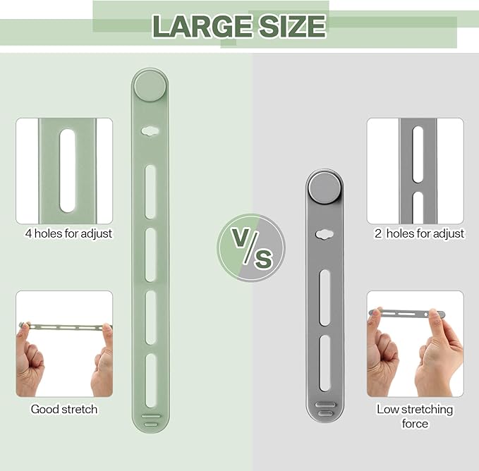 42 Pcs Silicone Cable Ties Reusable Cord Organizer Adjustable Data Cable Wraps - Image 4