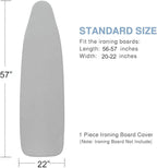 Extra Large Ironing Board Cover and Pad 22x57, 21x57 Thick Padding, Elastic Edge - Image 5