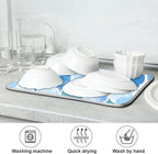 Super Absorbent Dish Drying Mat, Microfiber Fast-Drying Dish Mat, Kitchen Dish - Image 7