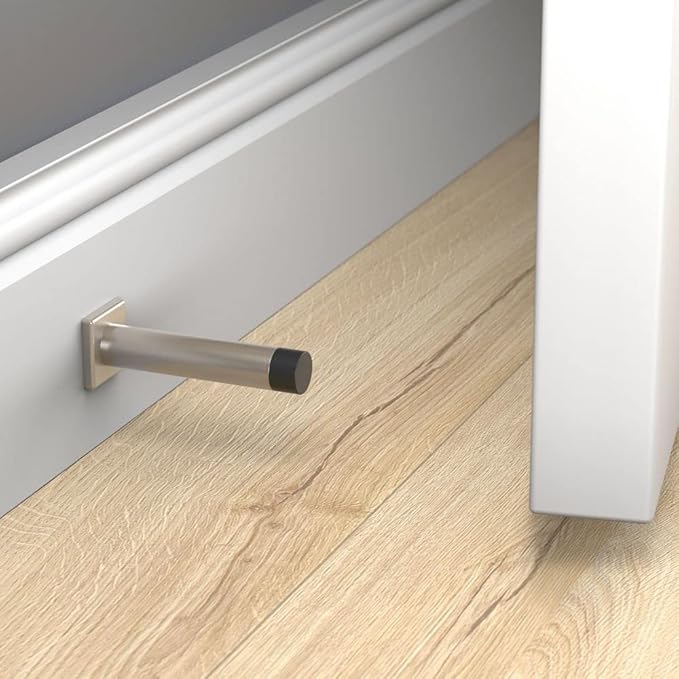 National Hardware N830-527 Reed Door Stop, Satin Nickel - Image 3