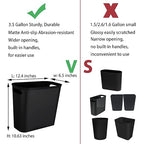 rejomiik Small Trash Can, 3.5 Gallon Garbage Can Slim Waste Basket Plastic - Image 3