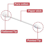 Precision and Flattened Tip 450pcs Cotton Swabs - Image 3