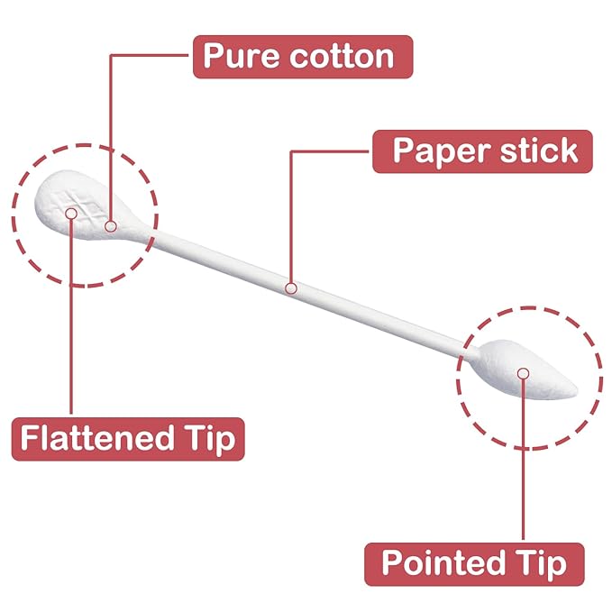 Precision and Flattened Tip 450pcs Cotton Swabs - Image 3