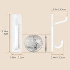 Self Adhesive Wall Hooks for Hanging: Extra Strong 13 LB, Hook for Coat - Image 3