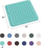 ZLR Silicone Dish Drying Mat 12" x 12" Square - Image 6