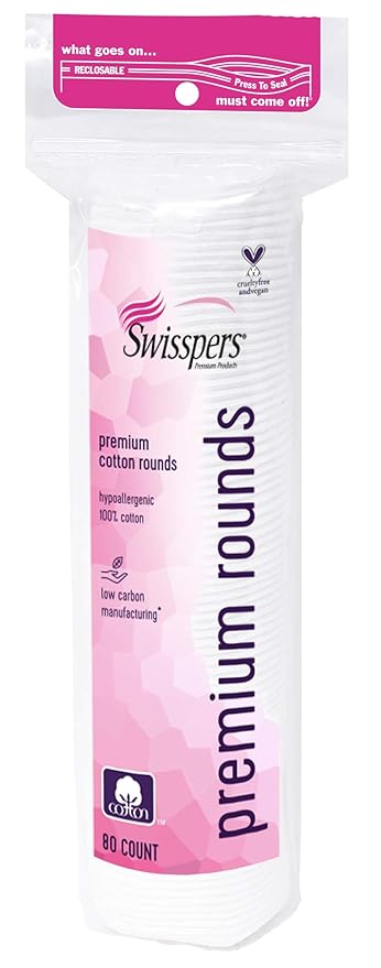 Swisspers Premium Cotton Rounds, Hypoallergenic - Image 4