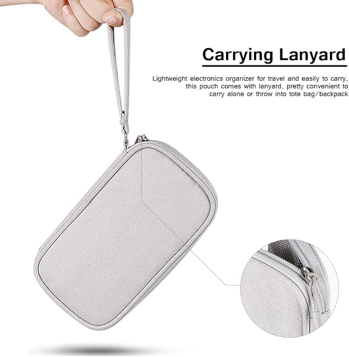 Electronics Organizer Bag Pouch Cable Charger Organizer Travel Shockproof Cord - Image 4