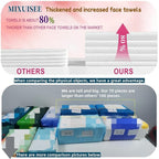 Disposable face towel, MIXUISEE thick and soft face towels, 100% cotton face - Image 8