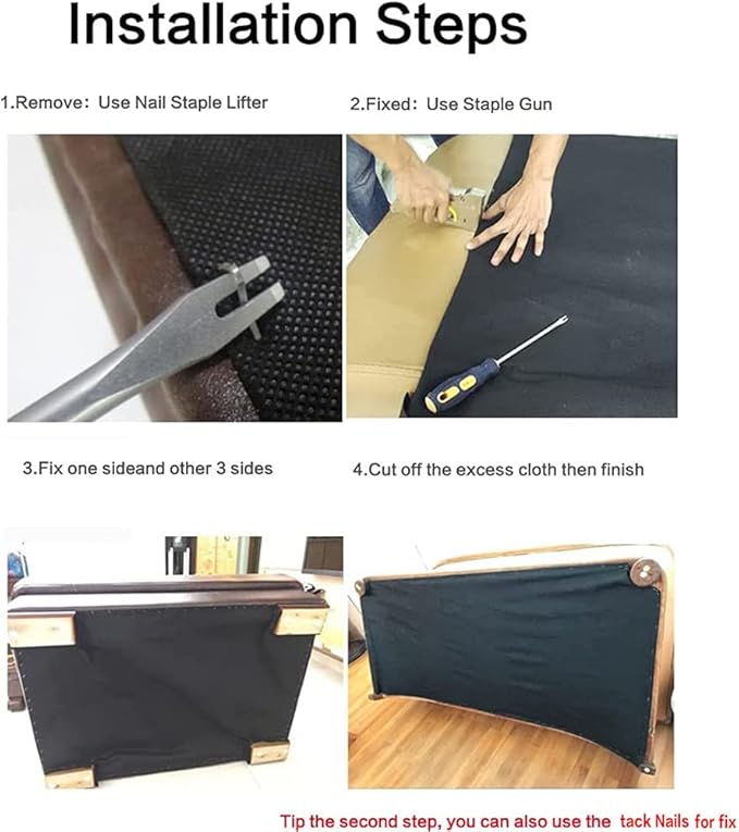 W 39inch by L 118inch Upholstery Cambric Dust Cover Fabric Replacement - Image 6