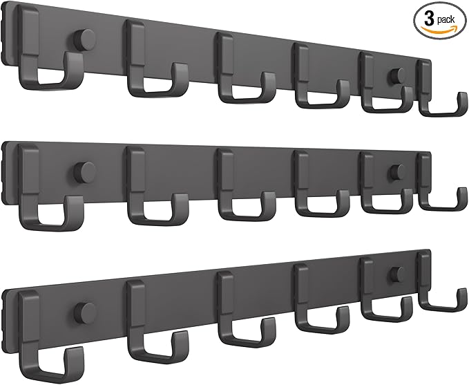Coat Rack Wall Mount, Heavy Duty Wall Coat Hanger by Geobella