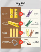 Mini Clothes Pins Wooden Colored Small Clothespins - Image 2