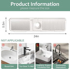 24 Inch Upgraded Draining Mat Folding faucet Mat - Image 2