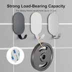Sticky Adhesive Hooks for Hanging, Stainless Steel Hooks, Key Hooks, Towel Hooks - Image 6