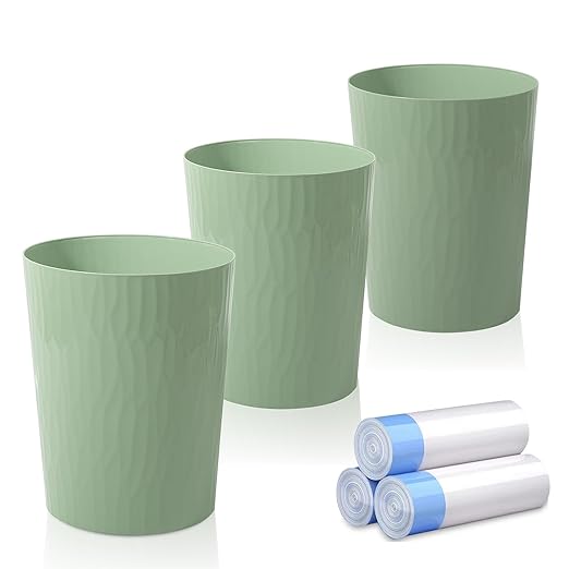 UUJOLY Small Trash Can Wastebasket Garbage Can Container Bins by UUJOLY