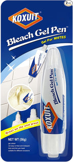 Portable Dual-Tip Bleach Pen for White Clothes & Grout by KOXUIT