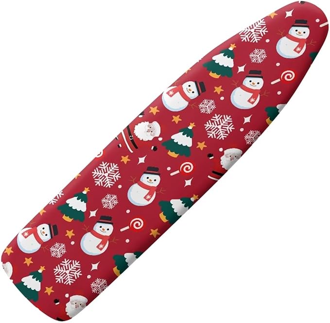 Santa Claus Snowman Ironing Board Cover Cover Heat-Reflective Scorch Resistant by Darisoco