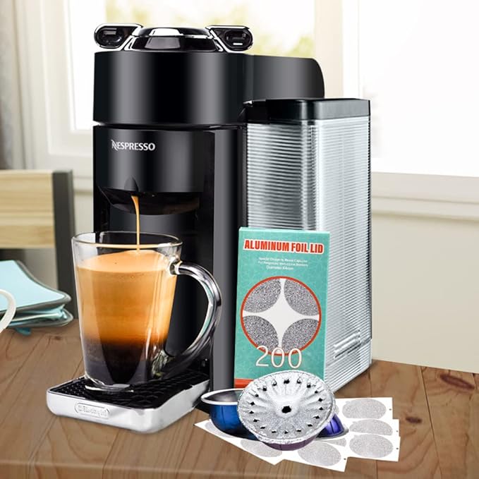 CAPMESSO Aluminum Foils Lids to Reuse Vertuoline Capsules Coffee Pods Compatible - Image 5