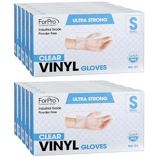 ForPro Disposable Vinyl Gloves, Industrial Grade, Powder-Free, Latex-Free by ForProProfessionalCollection