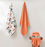 Modern Threads Organic Vines 6-Piece 100% Cotton Towel Set – Yarn Dyed Jacquard - Image 2