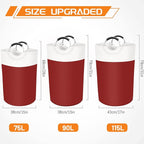 BlissTotes 90L Laundry Basket, Freestanding Laundry Hamper, Collapsible Dirty - Image 2