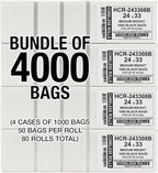 Aluf Plastics High Density Trash Bags, 16 Gallon, 8 Micron, - Image 2