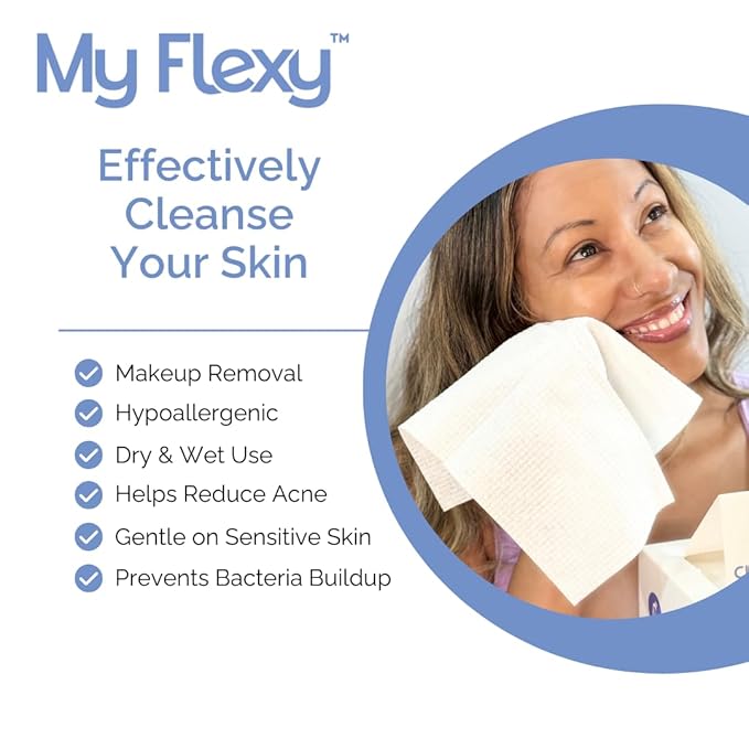 Disposable Face Towels XL for Skin Care & Makeup Removal – 100% Biodegradable - Image 9