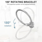 SetSail Towel Holder for Bathroom Wall Silver Towel Ring Stainless Steel Hand - Image 3