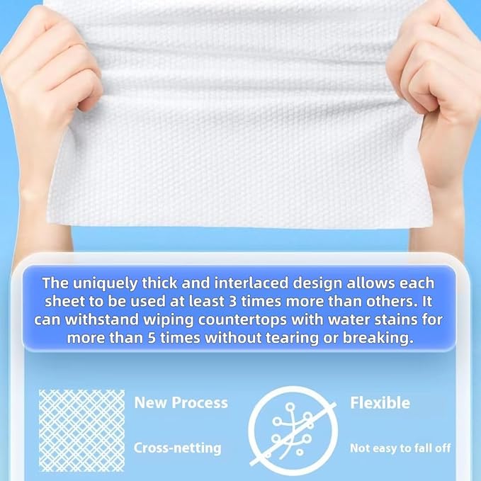 Disposable face towel, MIXUISEE thick and soft face towels, 100% cotton face - Image 4