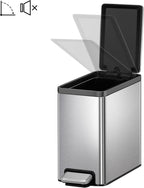 EKO Slim Small Bathroom Trash Can - Image 2