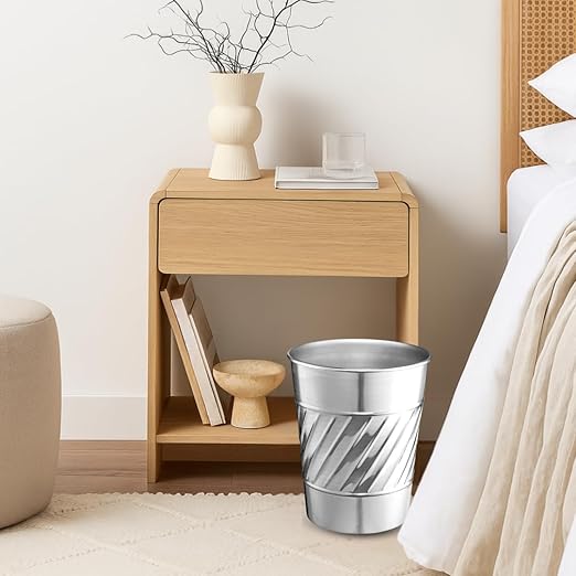 Monarch Abode Metal Bathroom Trash Can – Waste Basket - Image 8