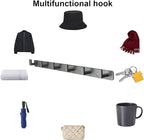 Coat Rack, Heavy Duty Stainless Steel 6 Tri Coat Hook Hanger, Wall Mounted - Image 4